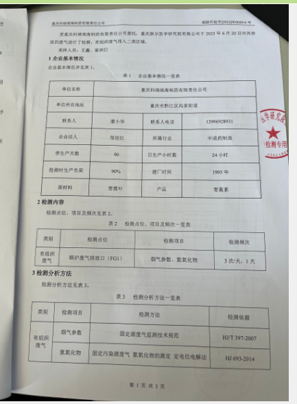 2023年6月锅炉氮氧化物检测报告(图3)