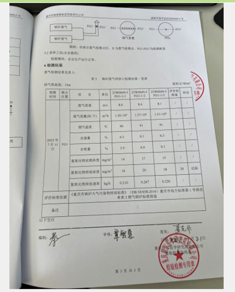 2023年7月锅炉氮氧化物检测报告(图5)
