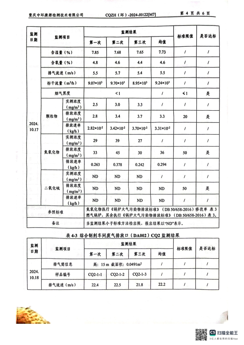 2024年11月锅炉、综合制剂、废水排口监测报告(图6)